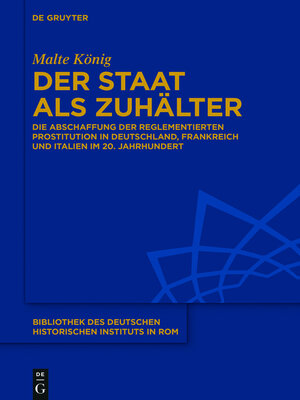 cover image of Der Staat als Zuhälter
